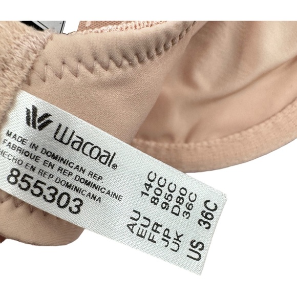 Wacoal Back Appeal Jacquard Underwire Bra rose dust - Picture 7 of 10